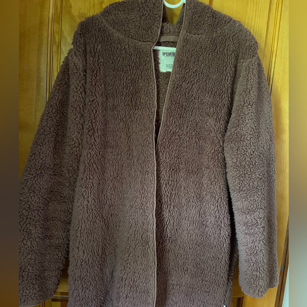 PINK Sherpa Cardigan